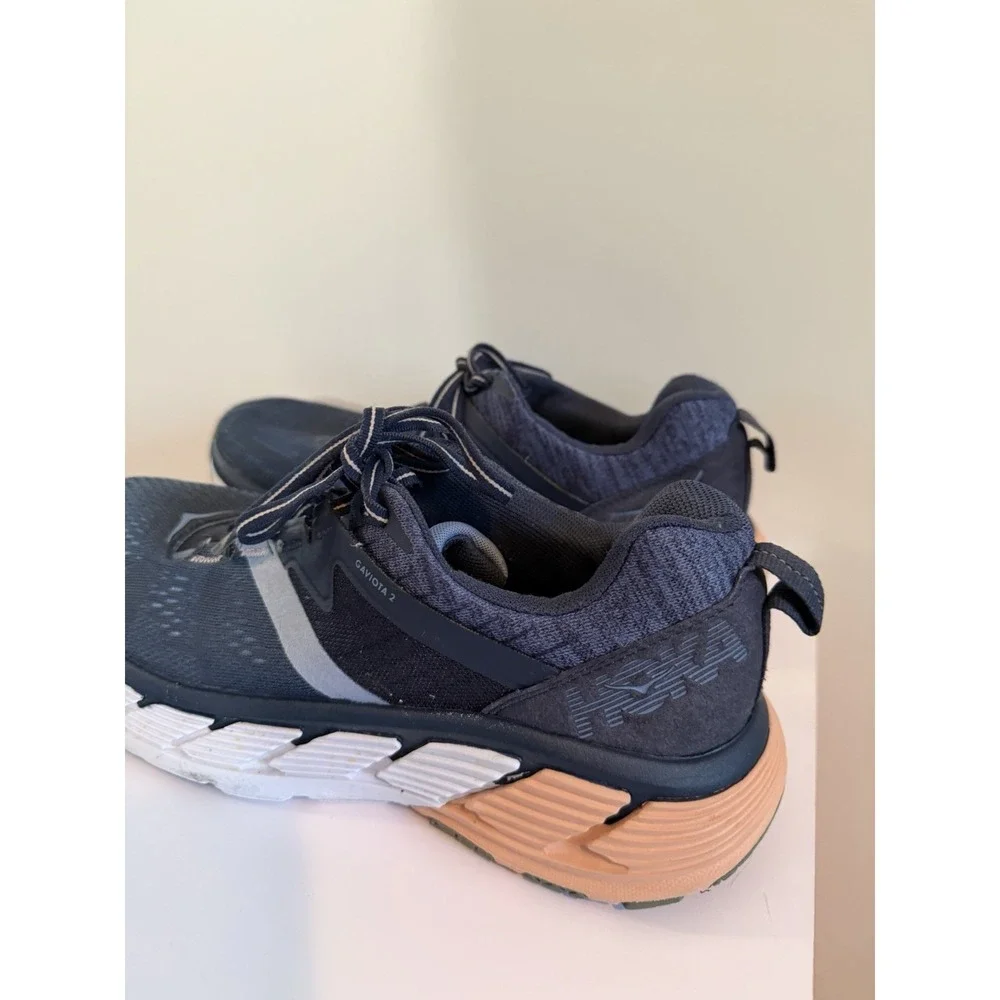 Hoka Women's Gaviota 2 Running Shoes Navy & Pink Size 9 Hiking Athletic Sneakers